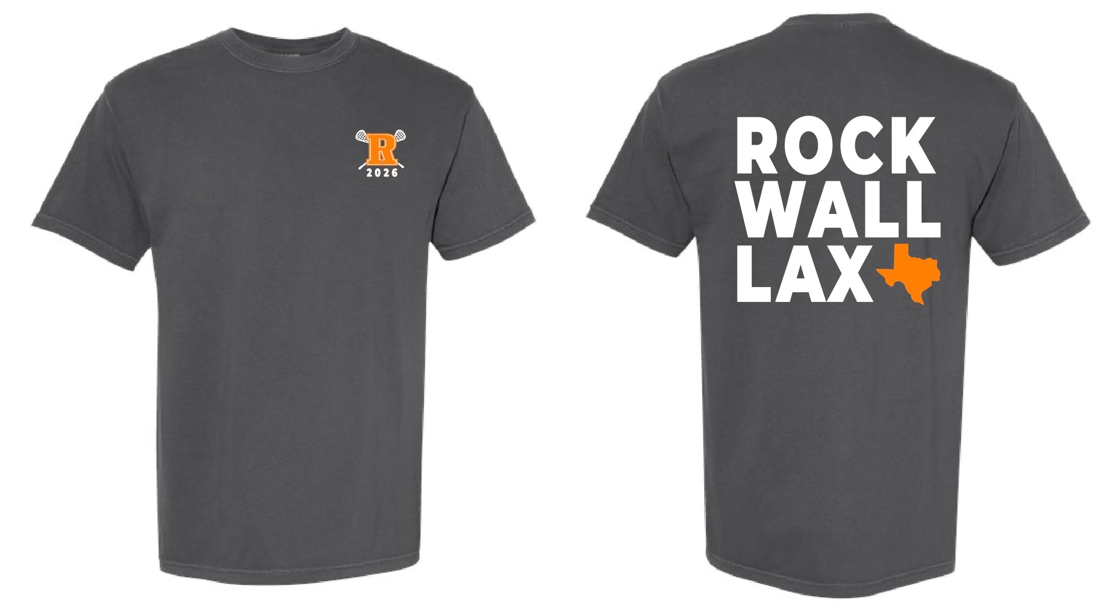 Rockwall LAX | Comfort Colors Short Sleeve (Pepper)