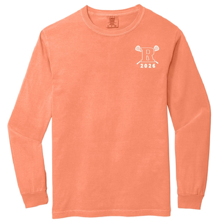 Rockwall LAX | Comfort Colors Long Sleeve (Melon)
