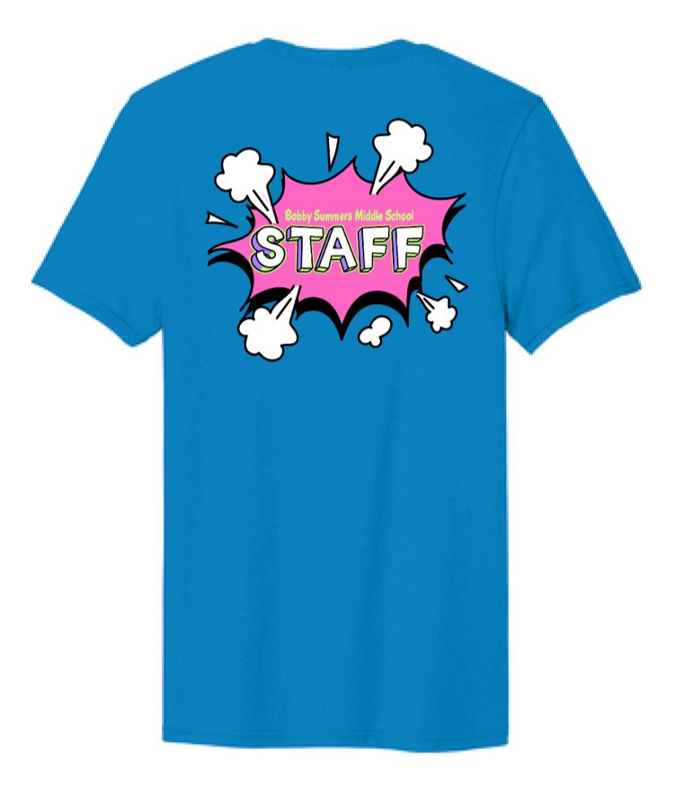 Staff Bobby Summers Middle School Staff Yearbook T-Shirt