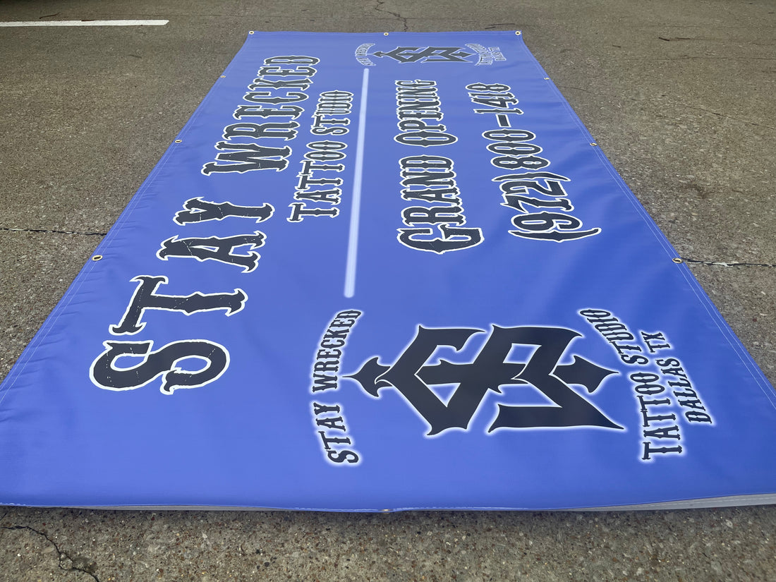Custom Vinyl Banners by the SQ FT