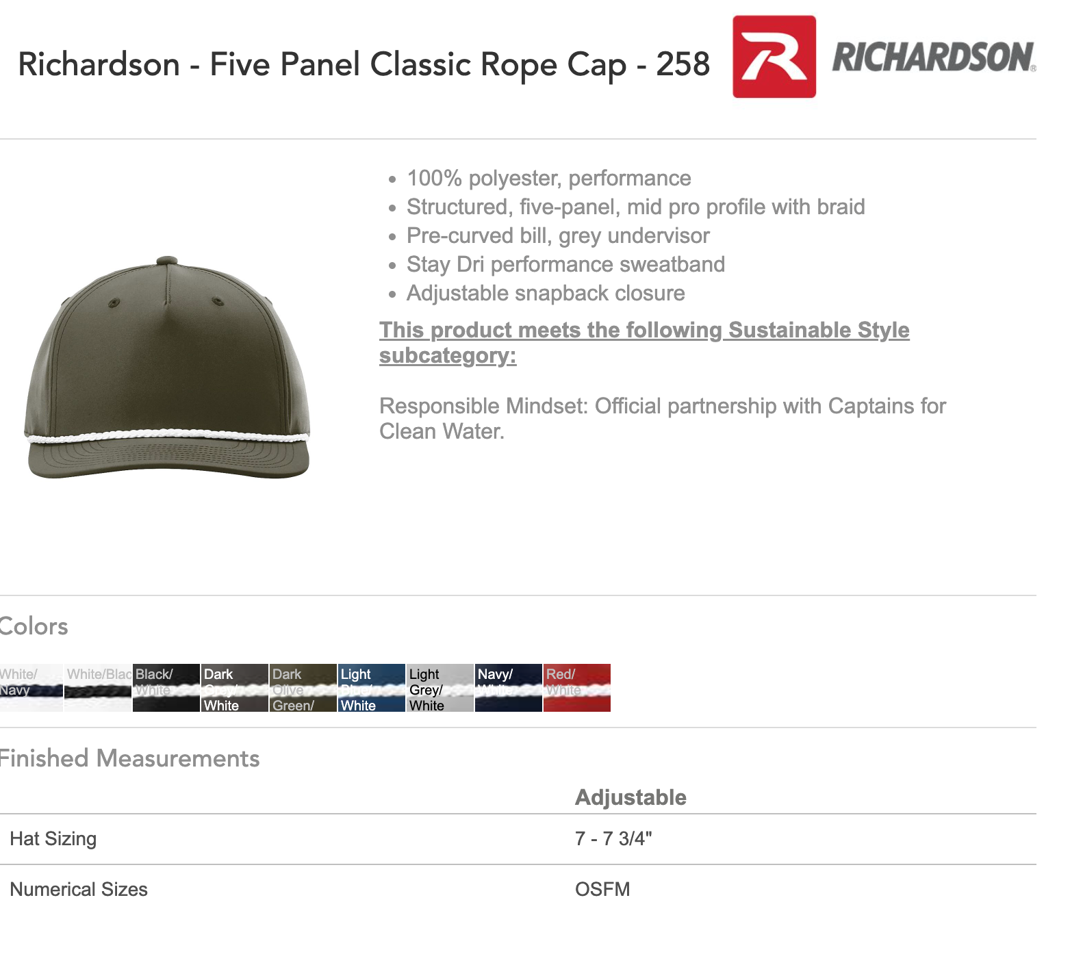 TEXANS | Embroidered Richardson Rope Cap